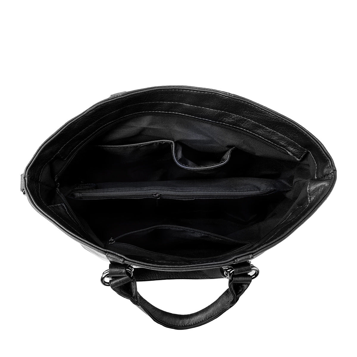 Wholesale PU Soft Leather Large Capacity Tote Bag Shoulder Handbag